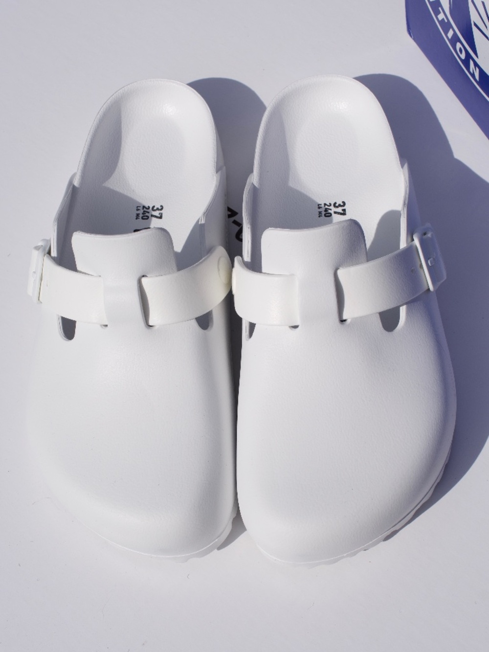 NEW Birkenstock Boston EVA White Size 37/Narrow Fit